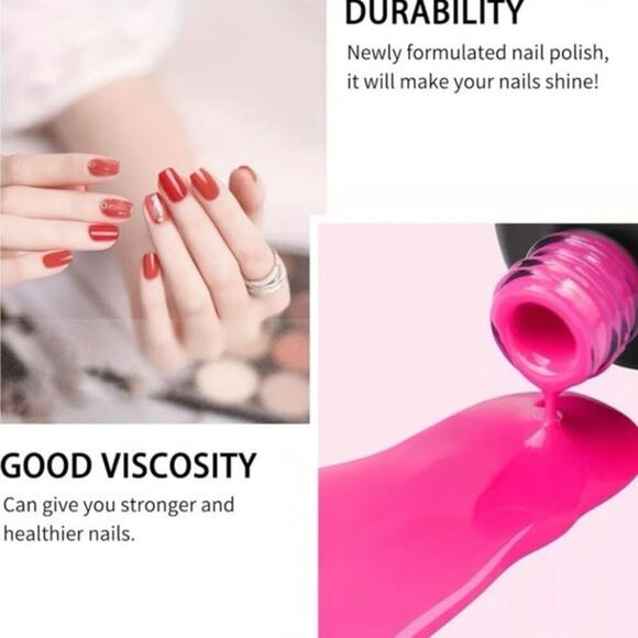 Finger Secret 6-Color Gel Nail Polish Set DIY Manicure Kit UV/LED Soak-Off ~ NEW - Picture 4 of 6